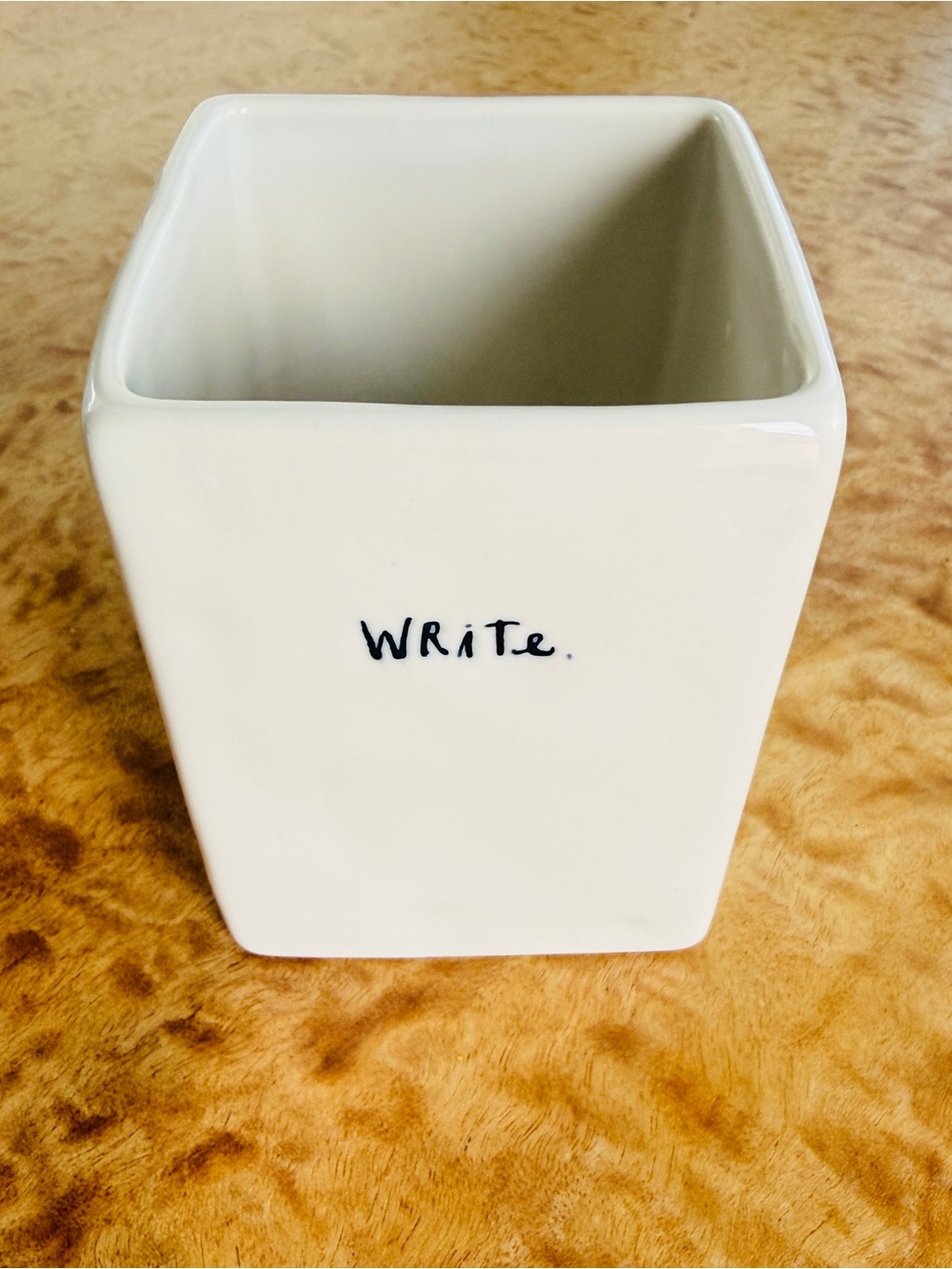 Rae Dunn Ceramic 'Write' Pencil Holder
